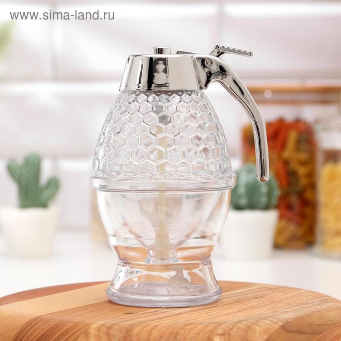 Ёмкость для меда Доляна Honey, с дозатором, пластик - Фото 1
