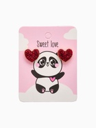 Серьги со стразами «Сердце» sweet love, цвет красный в золоте - Фото 5