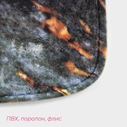 Коврики для ванной и туалета Доляна «Мрамор», 2 шт., 79×50 см, 50×39 см, серые - Фото 2