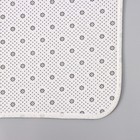 Набор ковриков для ванной и туалета Доляна «Мрамор», 2 шт, 79×50 см, 50×39 см, цвет серый - Фото 4