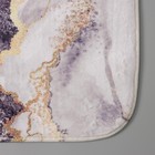 Набор ковриков для ванной и туалета Доляна «Мрамор», 2 шт, 79×50, 50×39 см, цвет МИКС - Фото 7