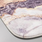 Набор ковриков для ванной и туалета Доляна «Мрамор», 2 шт, 79×50, 50×39 см, цвет МИКС - Фото 8