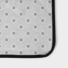 Набор ковриков для ванной и туалета Доляна «Мрамор», 2 шт, 79×50 см, 50×39 см, цвет чёрный - Фото 4