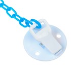 Держатель для соски - пустышки Крошка Я «Лев», на цепочке, голубой - Фото 4