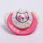 Соска - пустышка силиконовая ортодонтическая Крошка Я «Кошечка», от 3 мес., МИКС - Фото 4