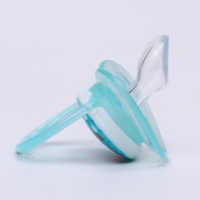 Соска - пустышка силиконовая ортодонтическая Крошка Я «Пингвинчик», от 3 мес., голубой