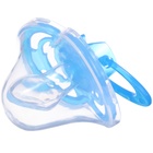 Соска - пустышка силиконовая ортодонтическая Крошка Я «Бантик», от 3 мес., с колпачком, голубой - Фото 7