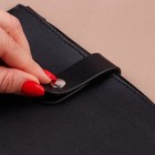 Застёжка пришивная для сумки, на кнопке, 15,5 × 2,5 см / 4,5 × 2,5 см, цвет чёрный/серебряный - Фото 5