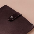 Застёжка пришивная для сумки, на кнопке, 15,5 × 2,5 см / 4,5 × 2,5 см, цвет коричневый/серебряный - Фото 4