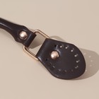 Ручка для сумки, 60 × 1 см, с пришивными петлями 3,5 см, цвет коричневый/золотой - Фото 3