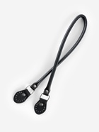 Ручка для сумки, 60×1 см, с пришивными петлями 3.5 см, цвет чёрный, серебряный - Фото 3