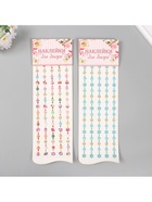 Наклейка-стразы «Цветочки и полужемчужинки. Браслеты», 31×10.7 см, МИКС - фото 117849370 Наклейка-стразы «Цветочки и полужемчужинки. Браслеты», 31×10.7 см, МИКС - фото 117849370