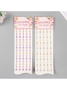 Наклейка-стразы «Цветочки и полужемчужинки. Браслеты», 31×10.7 см, МИКС - фото 117849371 Наклейка-стразы «Цветочки и полужемчужинки. Браслеты», 31×10.7 см, МИКС - фото 117849371