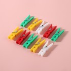 Прищепки для шитья, 3×0.5×0.3 см, 10 шт., цвет разноцветный - Фото 2