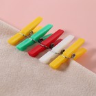Прищепки для шитья, 3×0.5×0.3 см, 10 шт., цвет разноцветный - Фото 4