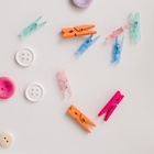 Прищепки для шитья, 3×0.5×0.3 см, 10 шт., цвет разноцветный - Фото 7