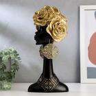 Сувенир полистоун "Африканка с золотыми розами в волосах" МИКС 28,5х13,5х10,5 см - фото 9066806