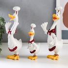 Сувенир полистоун "Семейство поваров" набор 3 шт 13,5х5х6 20х6х7 см - Фото 4