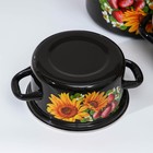 Набор эмалированных кастрюль «Даша-1», 3 предмета: 1,5 л, 2,3 л, 3 л, индукция - Фото 3