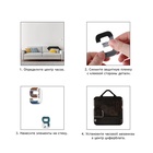 Часы настенные интерьерные «Кардо», 3D, наклейка, светящиеся, плавный ход, d=70 см - Фото 3