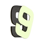 Часы настенные интерьерные «Кардо», 3D, наклейка, светящиеся, плавный ход, d=70 см - Фото 2