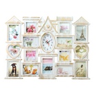 Фоторамка-коллаж на 15 фото с часами настенными «Дом», бесшумные, 54.5×74 см - Фото 2