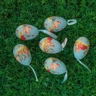 сувенир яйцо кролик h=6 см (набор 6 шт) микс - Фото 1