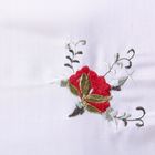 Столовый комплект "Розы", размер 150х220 см, 27х27 см - 12 шт., 100% полиэстр - Фото 2
