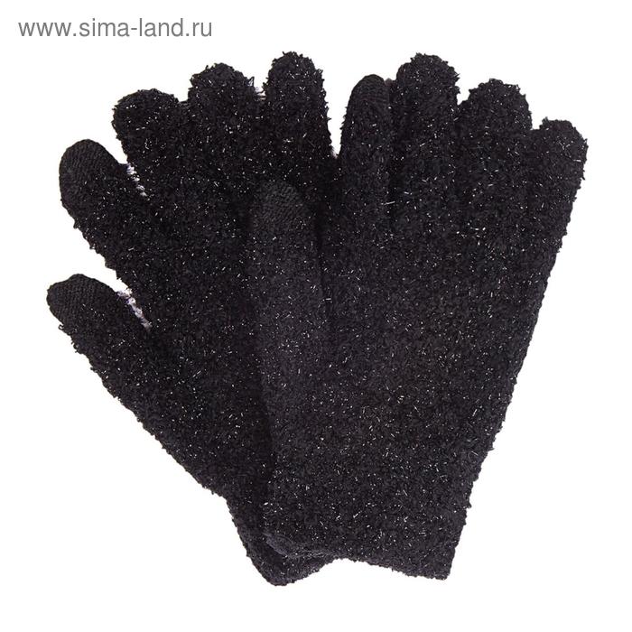 Перчатки женские S1926L_1 цвет чёрный, р-р 21*12 - Фото 1