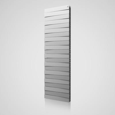Радиатор биметаллический Royal Thermo PianoForte Tower new/Silver Satin, 22 секции, серый