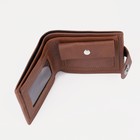 Портмоне мужское на магните, отдел для купюр, для монет, для карт, цвет светло-коричневый - фото 33956136