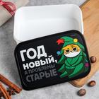 Ланч - бокс «Год Новый, а проблемы старые, Кот» 1.2 л - Фото 3
