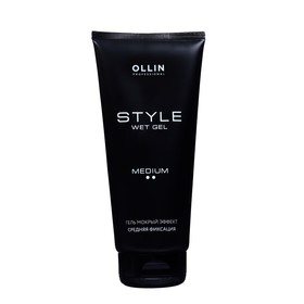 Гель средней фиксации Ollin Professional Style, мокрый эффект, 200 мл