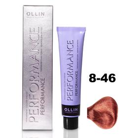 Крем-краска для волос Ollin Professional Performance, тон 8/46 светло-русый медно-красный, 60 мл