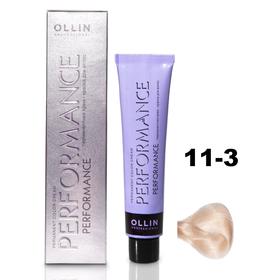 Крем-краска для волос Ollin Professional Performance, тон 11/3 специальный блондин золотистый, 60 мл