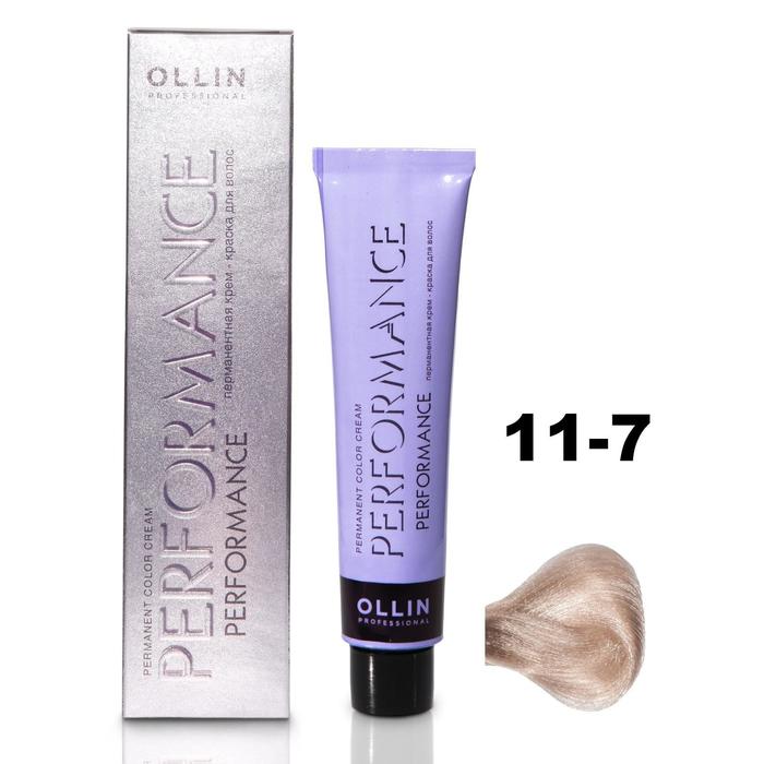

Крем-краска для волос Ollin Professional Performance, тон 11/7 специальный блондин коричневый, 60 мл