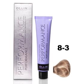 Крем-краска для волос Ollin Professional Performance, тон 8/3 светло-русый золотистый, 60 мл