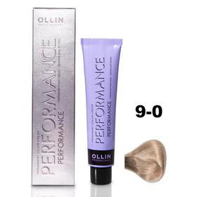 Крем-краска для волос Ollin Professional Performance, тон 9/0 блондин, 60 мл