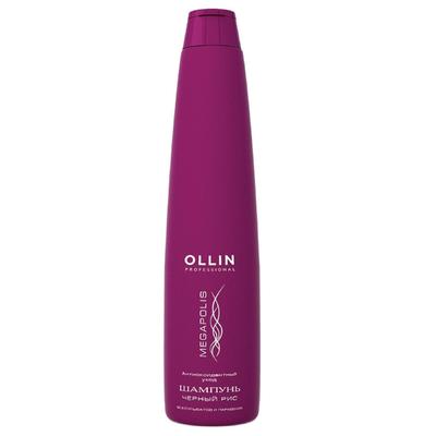 Шампунь для волос Ollin Professional Megapolis, восстанавливающий, с экстрактом чёрного риса, 400 мл