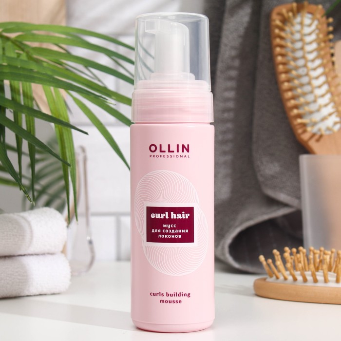 Мусс эластичной фиксации Ollin Professional для создания локонов, 150 мл - Фото 1
