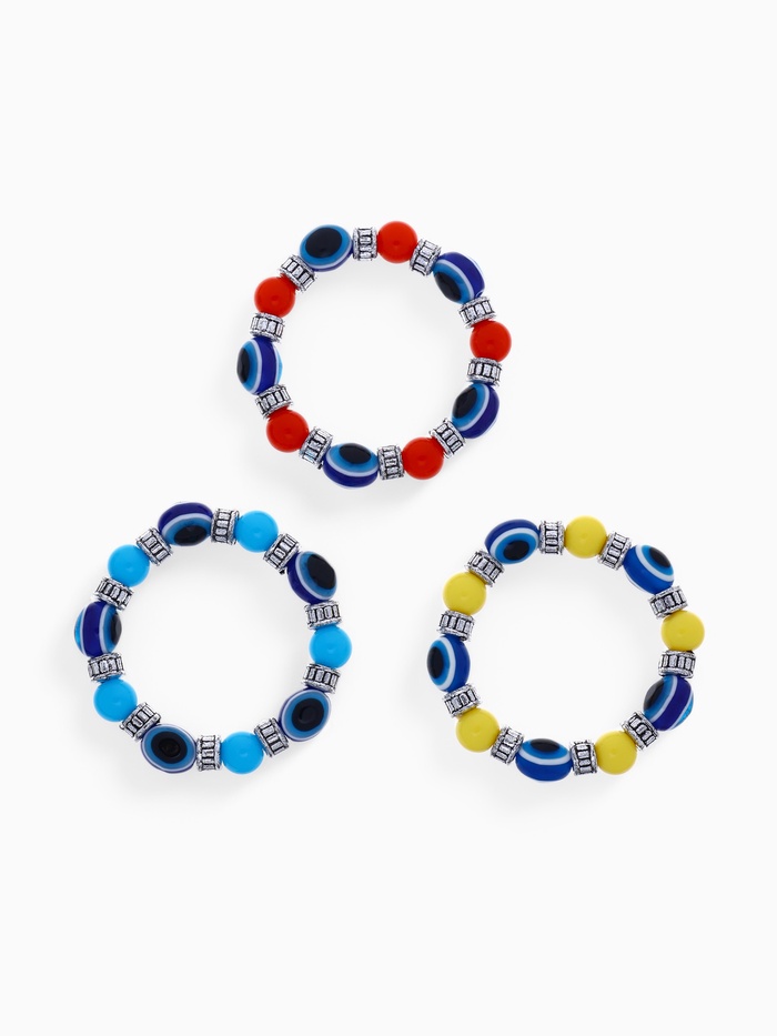 Браслет-оберег «Глазик» с бусинами, МИКС, d=5 см - Фото 1