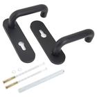 Комплект ручек AVERS HР-72.1303-BL (Spring) черные с пружиной для противопожарных замков - Фото 2