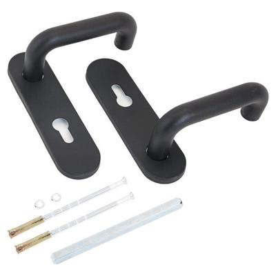 Комплект ручек AVERS HР-72.1303-BL (Spring) черные с пружиной для противопожарных замков