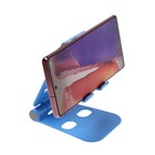 Подставка для телефона Luazon, регулируемая высота, силиконовые вставки, синяя - Фото 3