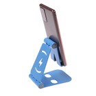 Подставка для телефона Luazon, регулируемая высота, силиконовые вставки, синяя - Фото 4