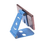 Подставка для телефона Luazon, регулируемая высота, силиконовые вставки, синяя - Фото 5