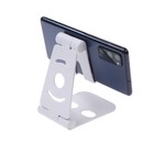 Подставка для телефона Luazon, регулируемая высота, силиконовые вставки, белая - Фото 5