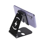 Подставка для телефона Luazon, регулируемая высота, силиконовые вставки, черная - Фото 6