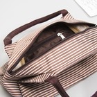 Косметичка-сумочка на молнии "Морячка", 2 ручки, 1 отдел, цвет коричневый - Фото 3