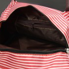 Косметичка-сумочка на молнии "Морячка", 2 ручки, 1 отдел, цвет красный - Фото 3